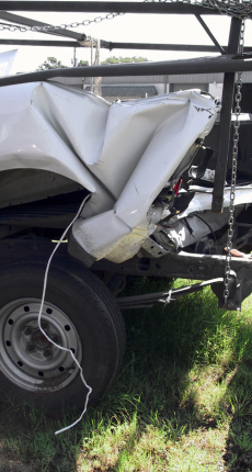 Driver Trapped in an 18-Wheeler Accident